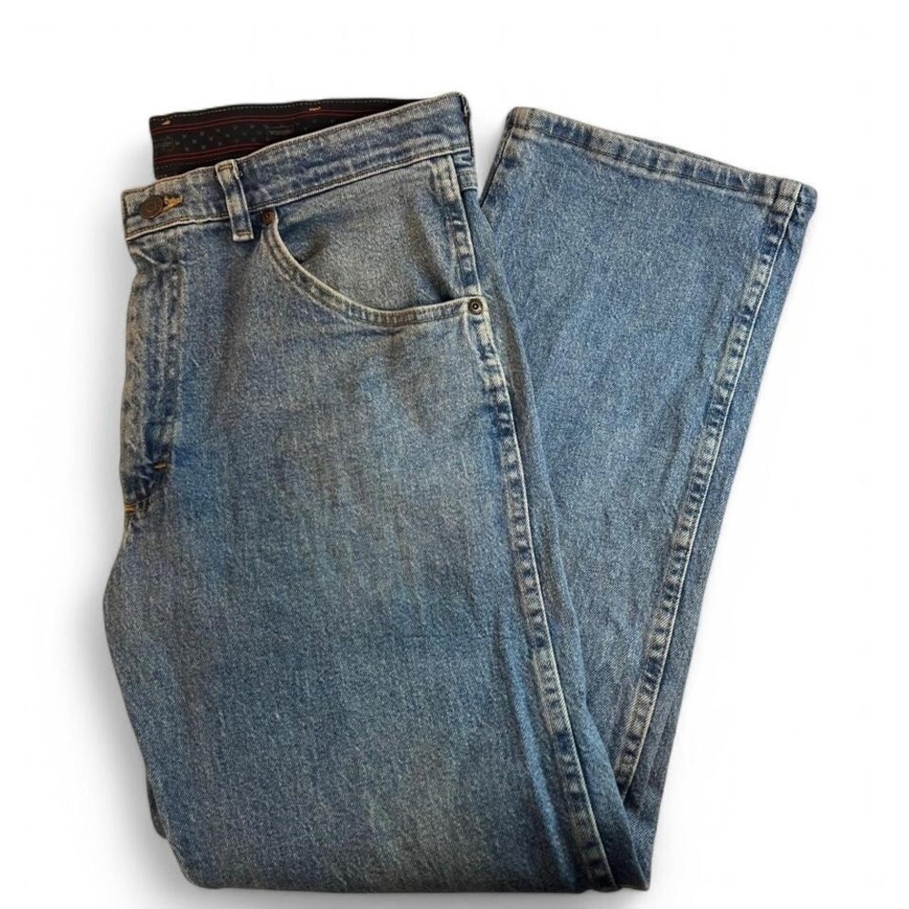 Wrangler Jeans Regular Fit Denim Jeans Classic Blue Comfort Waist Size 34x29